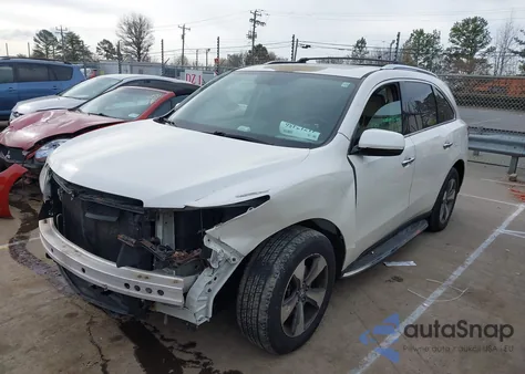 2014 Acura Mdx z USA, uszkodzony, nr VIN 5FRYD4H22EB015174